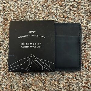 Black Minimalist Card Wallet